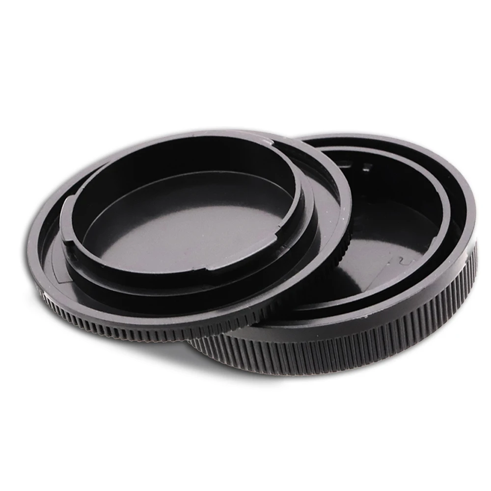 Camera Body Cover + Rear Lens Cap Anti-dust Protection Plastic Black For Canon EOS M M3 M6 M100 M50 EF-M Mount