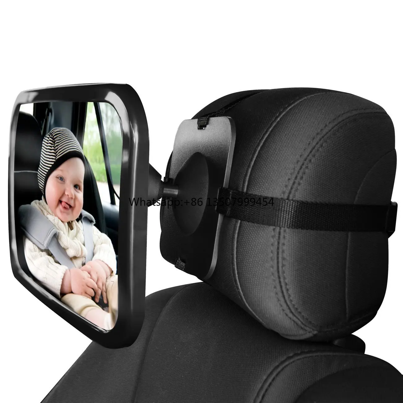 

360 Adjustable Baby Car Rearview Mirror (Vehicle Endoscope) with PMMA & ABS Materials Model FD001