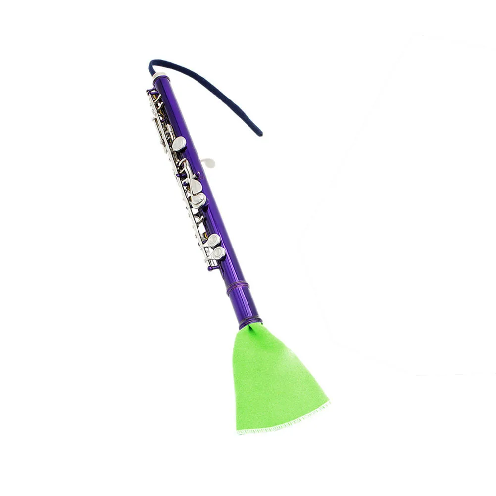 

2Pcs Instrument Cleaning Supplies Reusable Soft Wiping Cloths for Musical Instruments Compact Foldable Flute Clarinet Saxophone