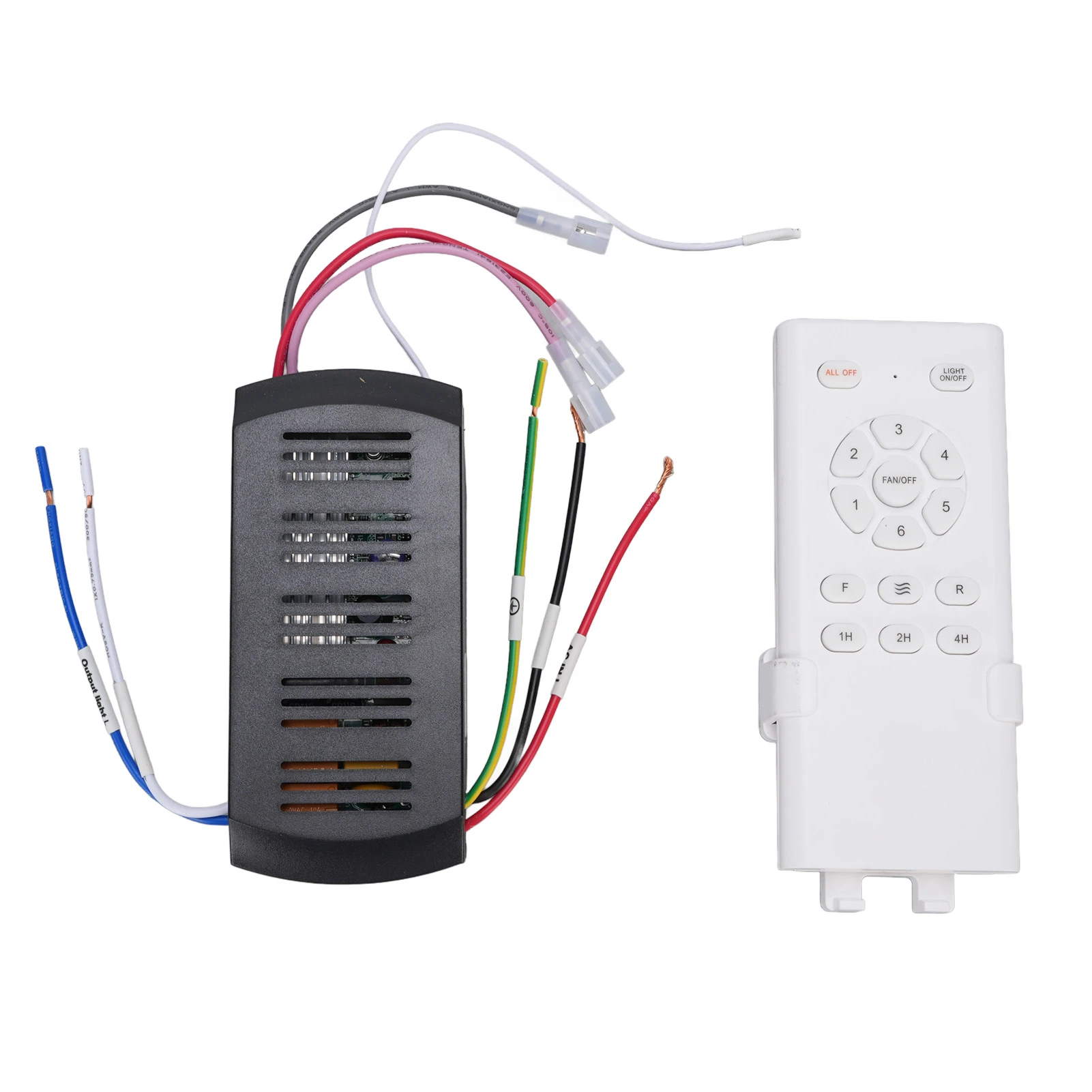 Universal Ceiling Fan Remote Control Kit Lightweight ABS Battery Operated Ceiling Fan Remote Control Replacement for Repairing