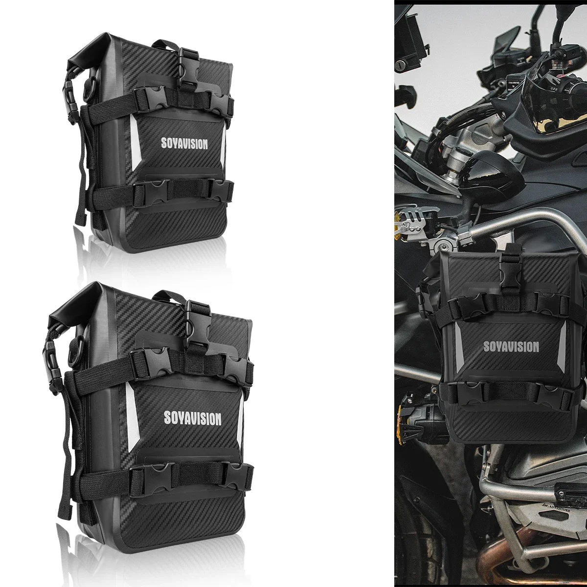 For BMW R1200GS R1250GS ADV For HONDA NC750X CB500X Motorcycle Frame Crash Bars Waterproof Bag Bumper Repair Tool Placement Bag