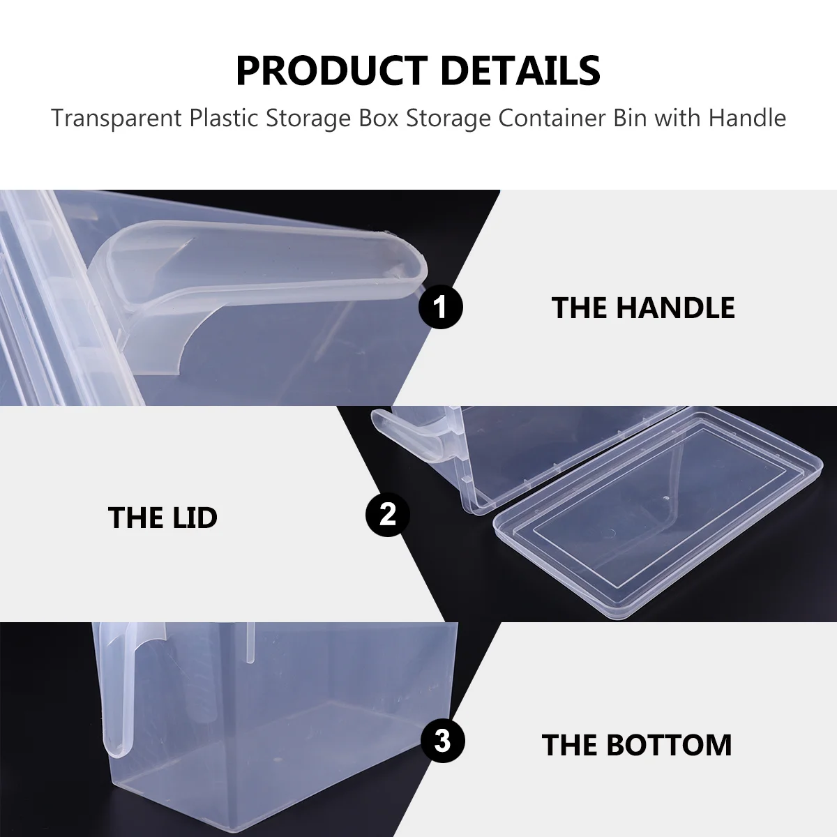 

2pcs 4.7L Plastic Fridge Storage Box Transparent Container For Refrigerator Kitchen Pantry Freezer Fruit Vegetable Crisper