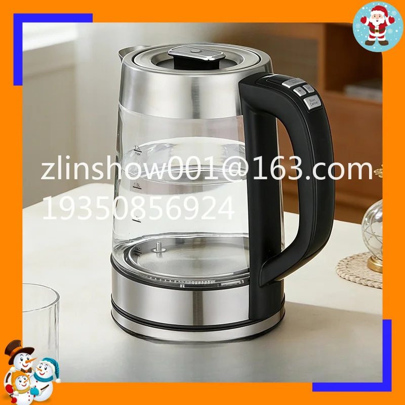 fully automatic boiling water heating and heat preservation integrated 304 stainless steel borosilicate glass pot