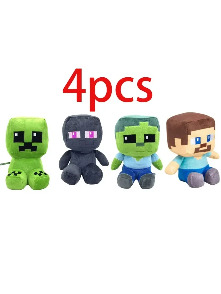 

/4pcs Hot sales Game Figure My worlds Animal Plush Doll Toy Enderman Creeper Sheep Plushie Soft Collection Doll Chrismas gift