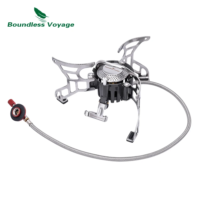Bezgraniczna Voyage 3500W obóz kuchenka gazowa odkryty składany zestaw do gotowania Camping Food Cooker przenośny lekki piec o dużej mocy