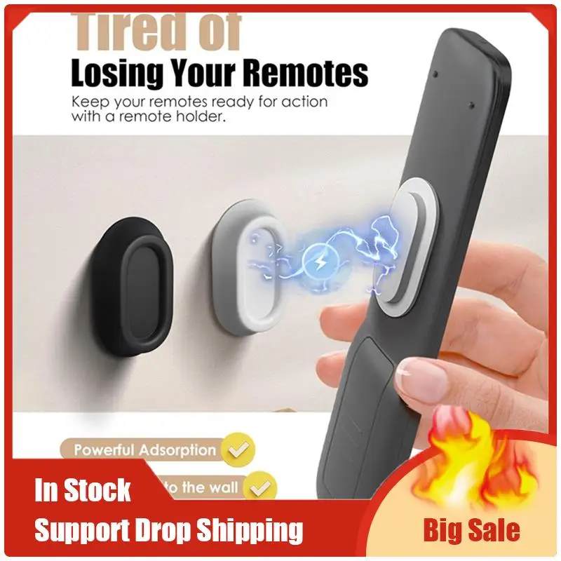 Top Deals Magnetic Remote Control Holder Wall-Mount, No-Drill, Self-Adhesive Storage Bracket For TV Remote Controls