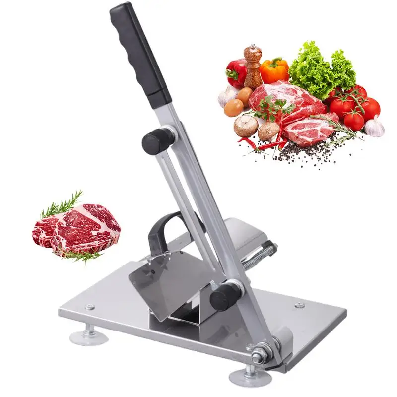 Manual Meat Slicer Food Slicer Food Grade Meat Cutter Jerky Slicer Manual Stainless Steel Food Slicing Machine Beef And Mutton