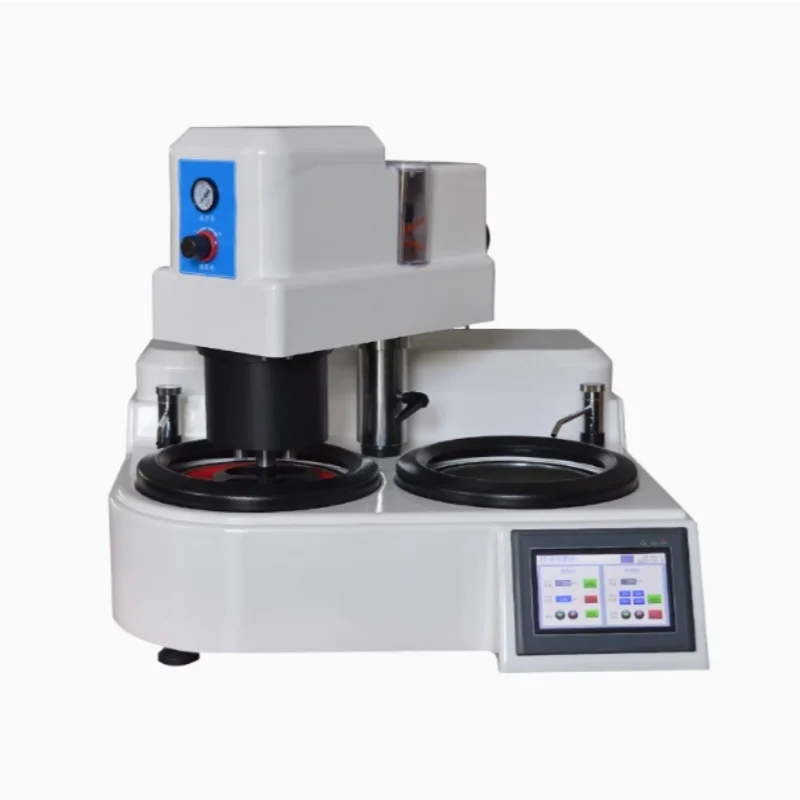 Double-Disc Desktop Fully Automatic Metallographic Sample Optical Polishing Lathe YMPZ-1 Can Be Coarse Grinding, Fine Grinding