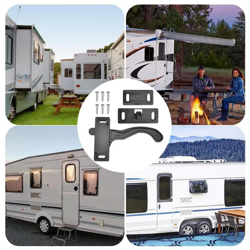 مزلاج باب شاشة Rv استبدال باب شاشة Rv مجموعة مقبض اليد اليمنى الأجزاء الخارجية وملحقات الأجهزة والأثاث لـ