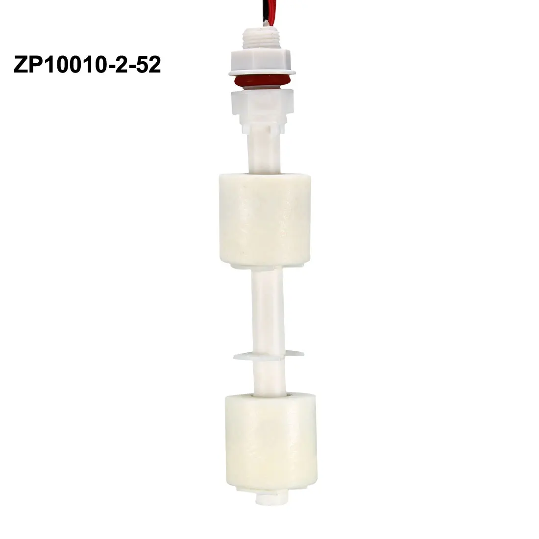 1/2pcs PP Dual Ball Float Switch M10 115mm Fish Tank Vertical Liquid Water Level Sensor Plastic White Float Switch