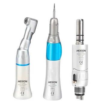 HEXION-pieza de mano Dental de baja velocidad, contraángulo recto, apta para turbina de aire, equipo de laboratorio Dental, herramienta de pulido Micromotor