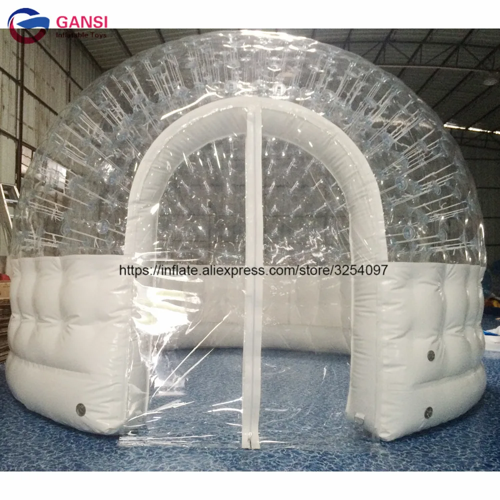 3M Diameter Inflatable Clear Dome House Inflatable Bubble Camping Tent With High Quality