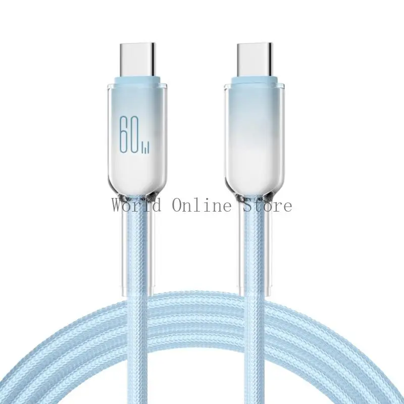 

Кабель зарядного устройства для зарядного устройства Crystal Type C Служба USB -разъема C -разъема