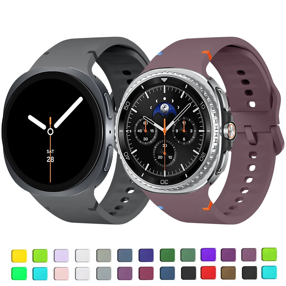 Sport Straps for Samsung Galaxy Watch 8/8 classic 46mm 44mm 40mm Official Wristband Blet Bracelets correa Galaxy Watch 8 Band image 2