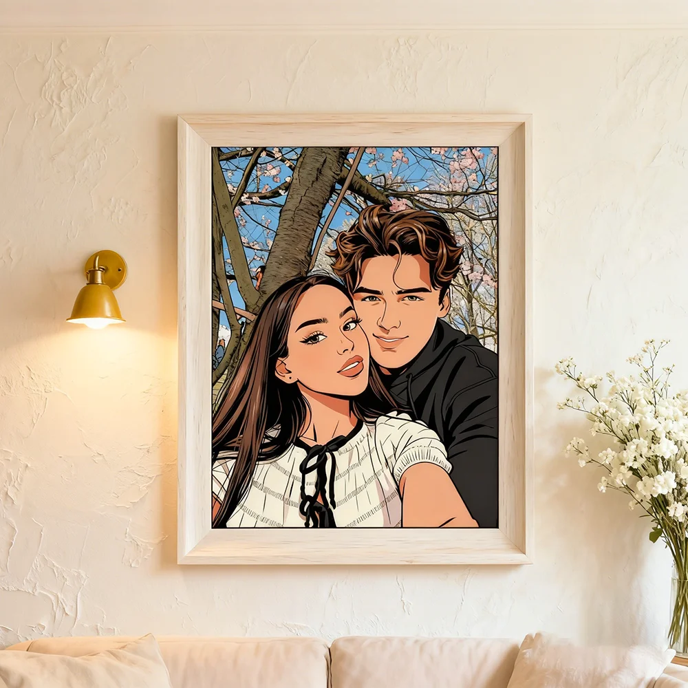사진을 맞춤 제작하세요 팝 애니메이션 스타일 캔버스 프 - Anime Poster Print 리뷰 및 가격
