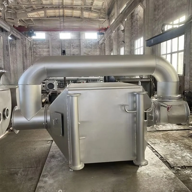 زعانف أنبوبي تبريد الهواء مبادل حراري غاز العادم استعادة الحرارة لمجموعة المولدات التوربينية الهيدروليكية