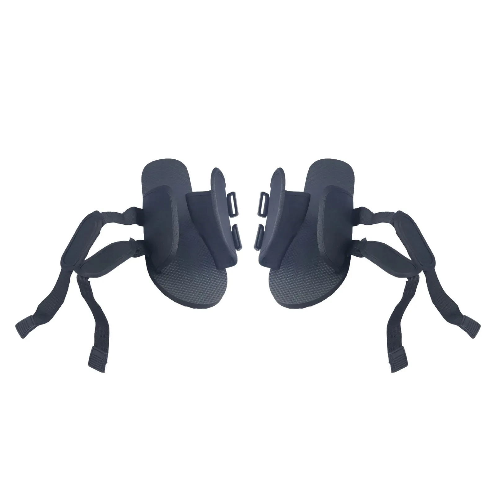 1Pair Comfortable Slippers Wide Adjustable Touch Fastener Washable Postoperative Recovery Hospital Care Support