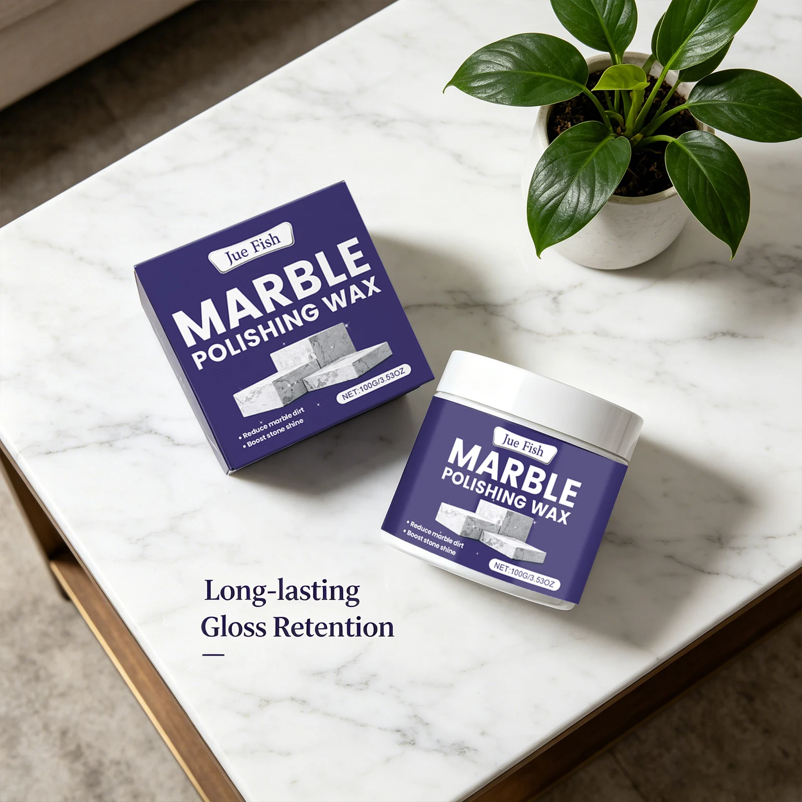 Marble Polishing Wax Cleaning Stains Reduce Dirt Buildup Enhance Surface Shine & Gloss Protection Marble Tile Daily Maintenance