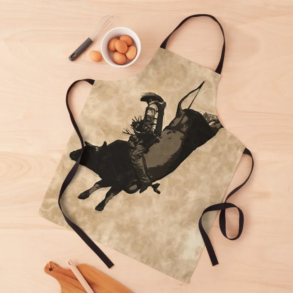 

Rodeo Bull Riding Hero - Bull Rider Apron kitchen jacket woman japanese woman Apron