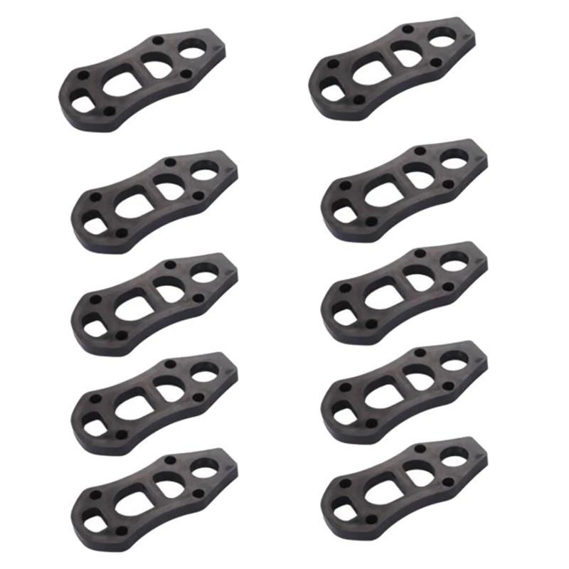 10 buah papan seluncur Gasket papan selancar bantalan jembatan Cx7 bantalan jembatan Skateboard Pu Gasket,Skateboard bantalan kejut, 10Mm, HITAM