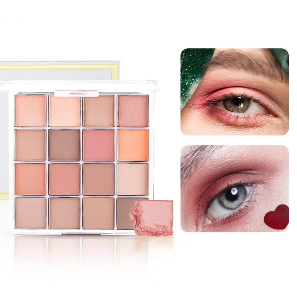 

Makeup Palette Professional Waterproof Exquisite 16 Colors Matte Pearlescent Sequins Eyeshadow Palette Cosmetic Supplies