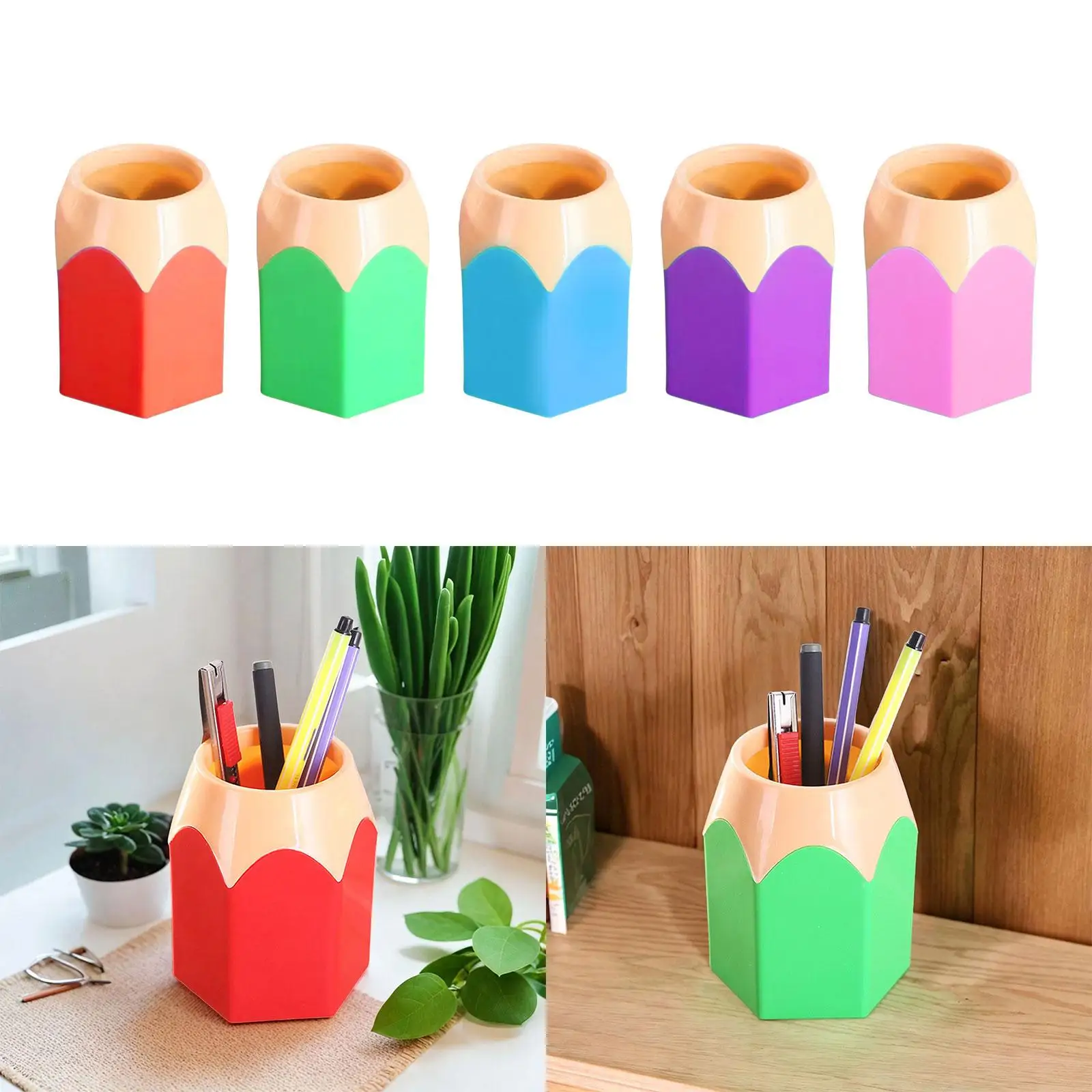 Desktop Organizer Paint Brushes Classroom Pen Container School Household Pen