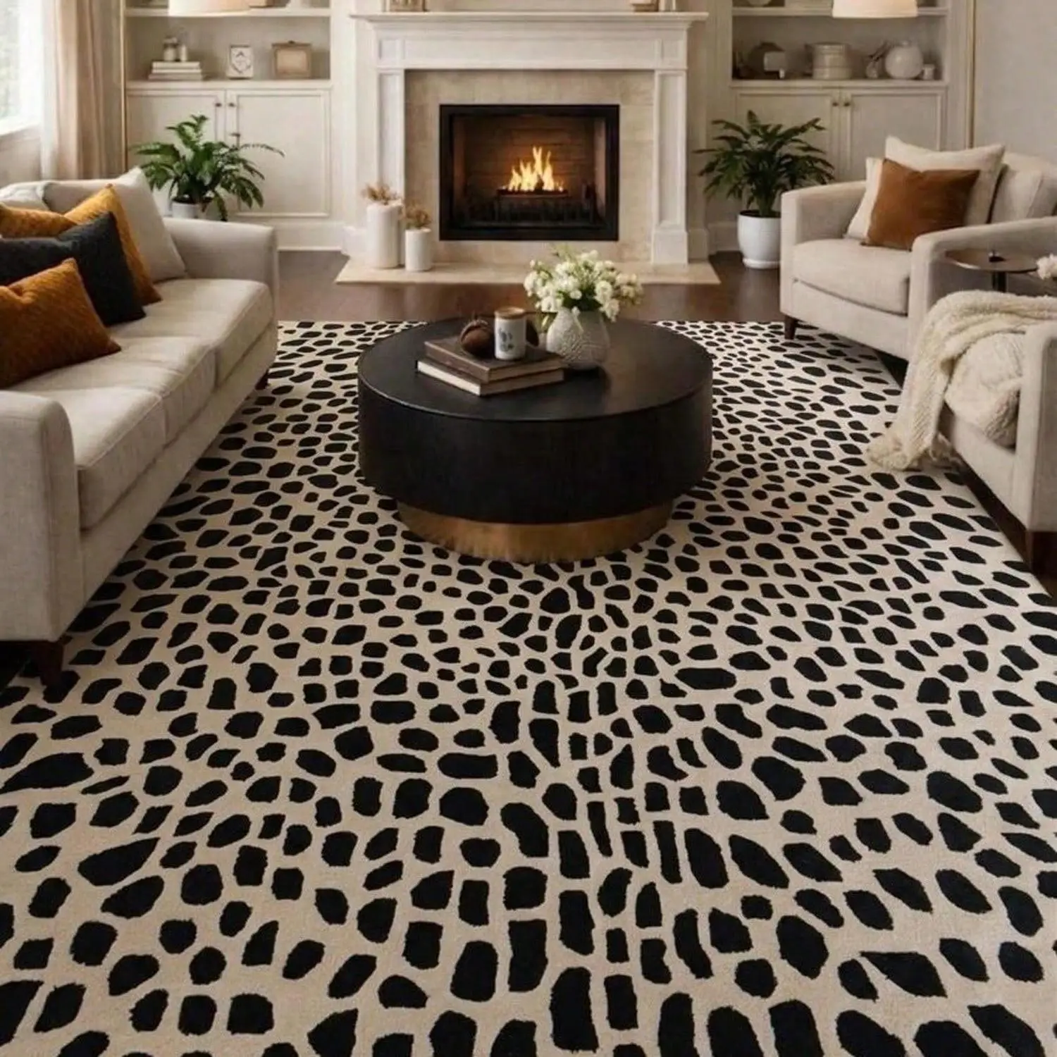 Leopard Print Carpet, Modern Style Carpet