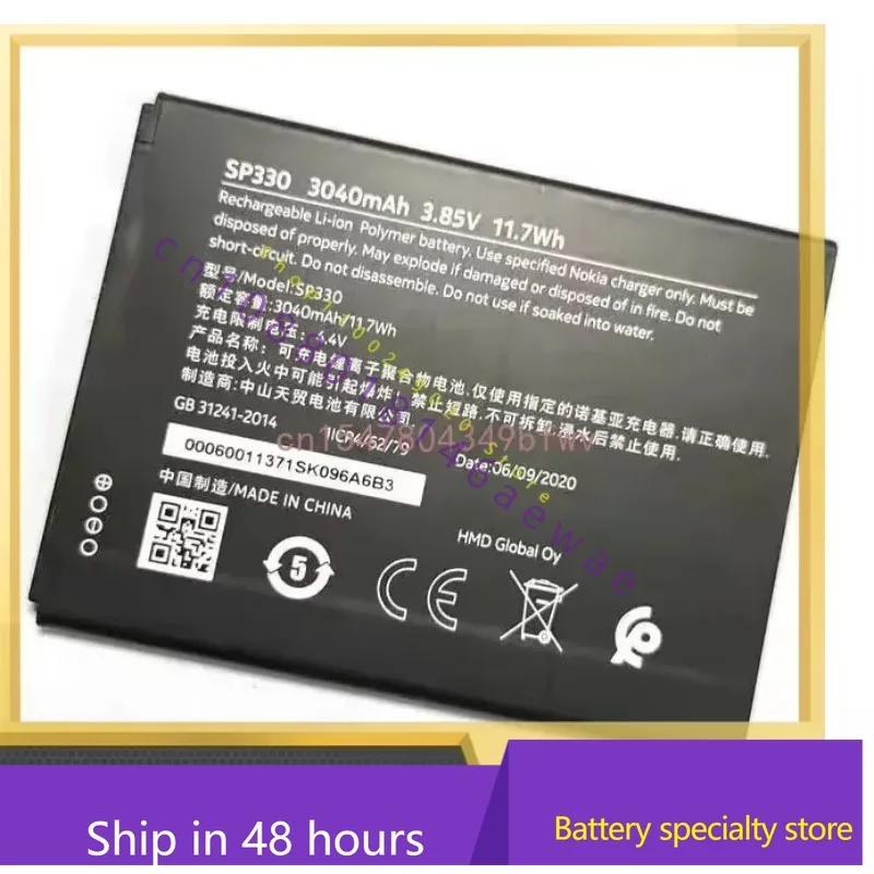 

New New 3040mAh SP330 Battery For Nokia C3 2020 TA-1258 Smart Mobile Phone In Stock With Tracking Number