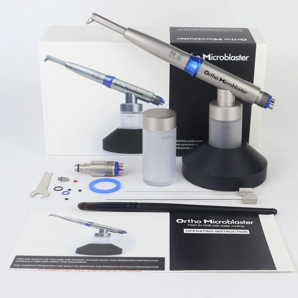 Dental Internal water spray Aluminum Oxide sandblaster Alumina MicroBlaster 2in1 Air Prophy 4Hole Dentistry Tools