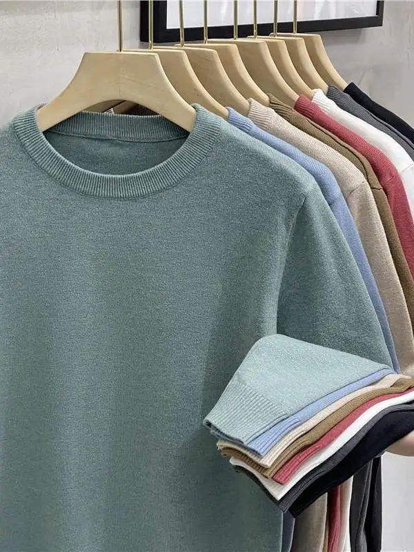 

Мужской круглый трикотаж Ne, цветной повседневный базовый свитер, весна-осень, новый повседневный вязаный свитер Sle Busin