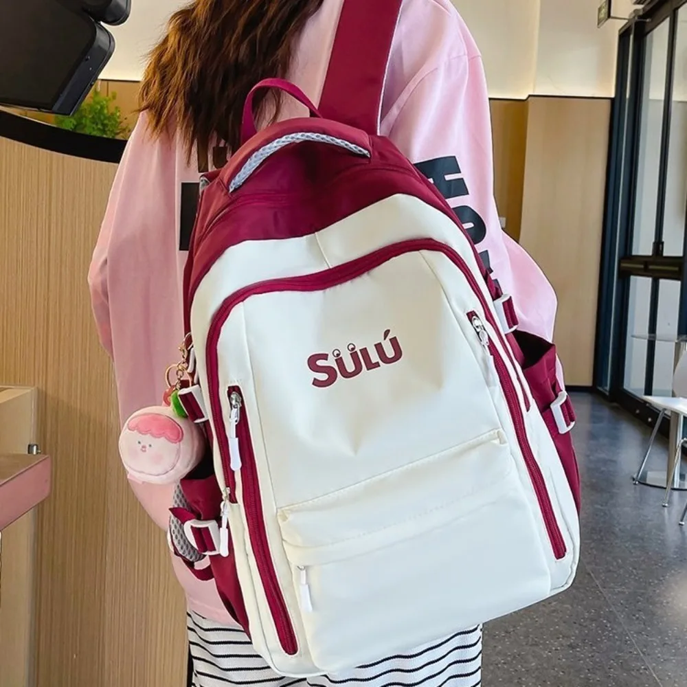 Backpack for Female Junior High School Girls High School Students Japanese style Simple Large Capacity Backpack Korean