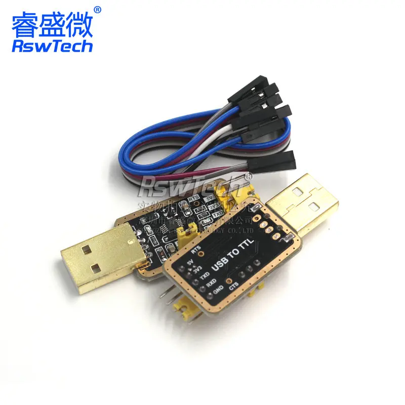 CH340E Mini serial port module of PL2303 , CH340 RS232 to TTL module upgrade USB to serial port in nine Brush small plates