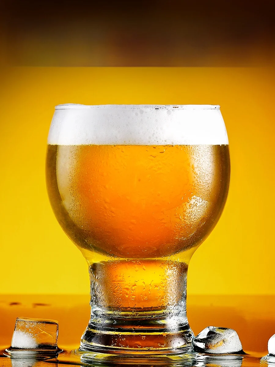 Copos de Cerveja Criativos de Grande Capacidade 500ml, Estilo Europeu, Copos Pilsner de Pé Alto para Uso Doméstico, Copos para Cerveja Artesanal