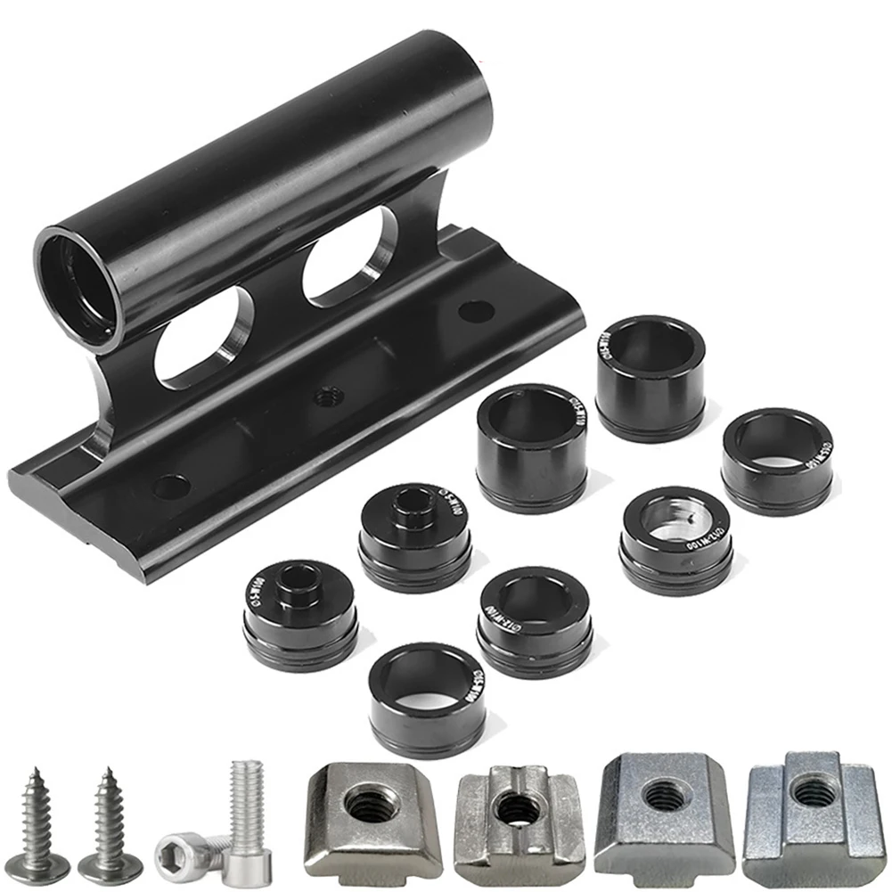 

1 Set Bike Front Fork Mount Block Aluminum Alloy Car Roof Rack 20×110mm With Adapter Bicycle Accessories