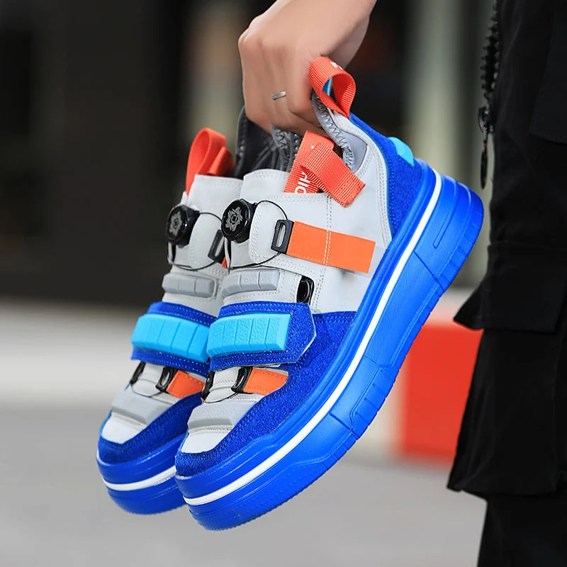 Drehs chnalle lässig Designer Turnschuhe Männer Mode Streetwear Hip Hop Schuhe hochwertige Skateboard Schuhe Männer Plattform Turnschuhe