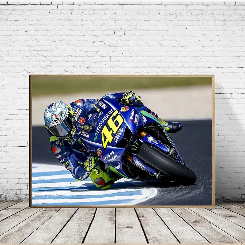 Moto Gp Racing Posters Classic Motorcycle Sports Competition Canvas Painting Prints Wall Art Picture for Living Room Home Decor