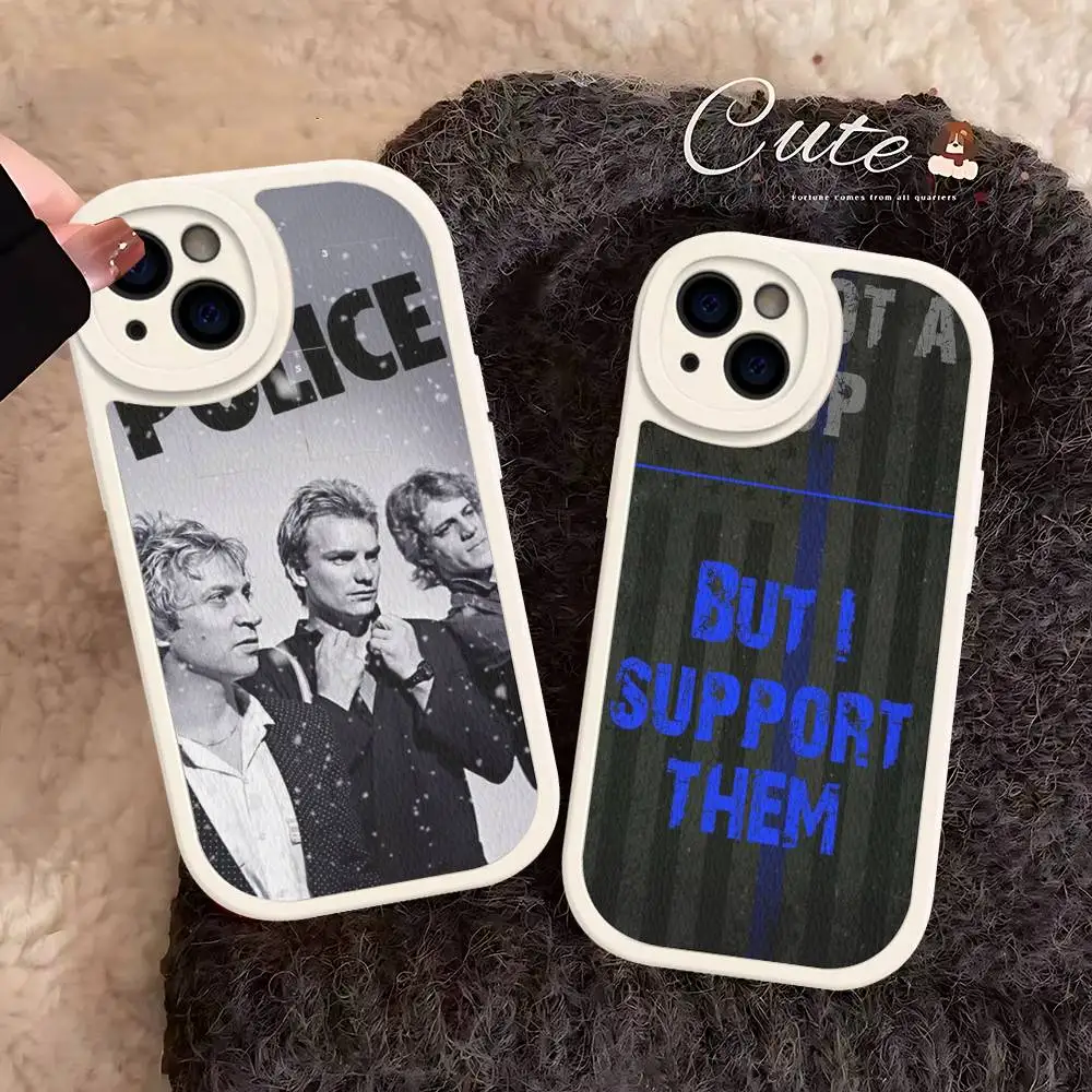 Rock Band The Police Phone Cover For IPhone 16 15 14 13 12 11 Pro Max Plus Leather Soft Case