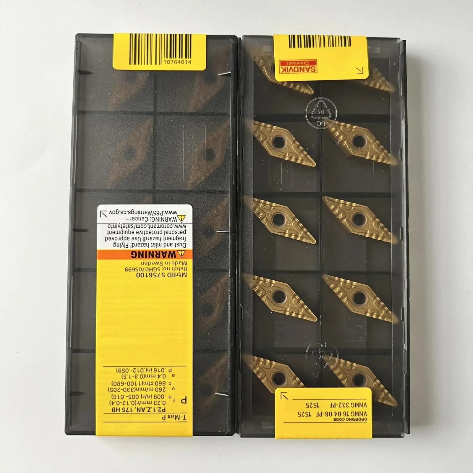 

Original SANDVIK / VNMG160408-PF 1525 / Hard alloy blade tool 10 Pcs