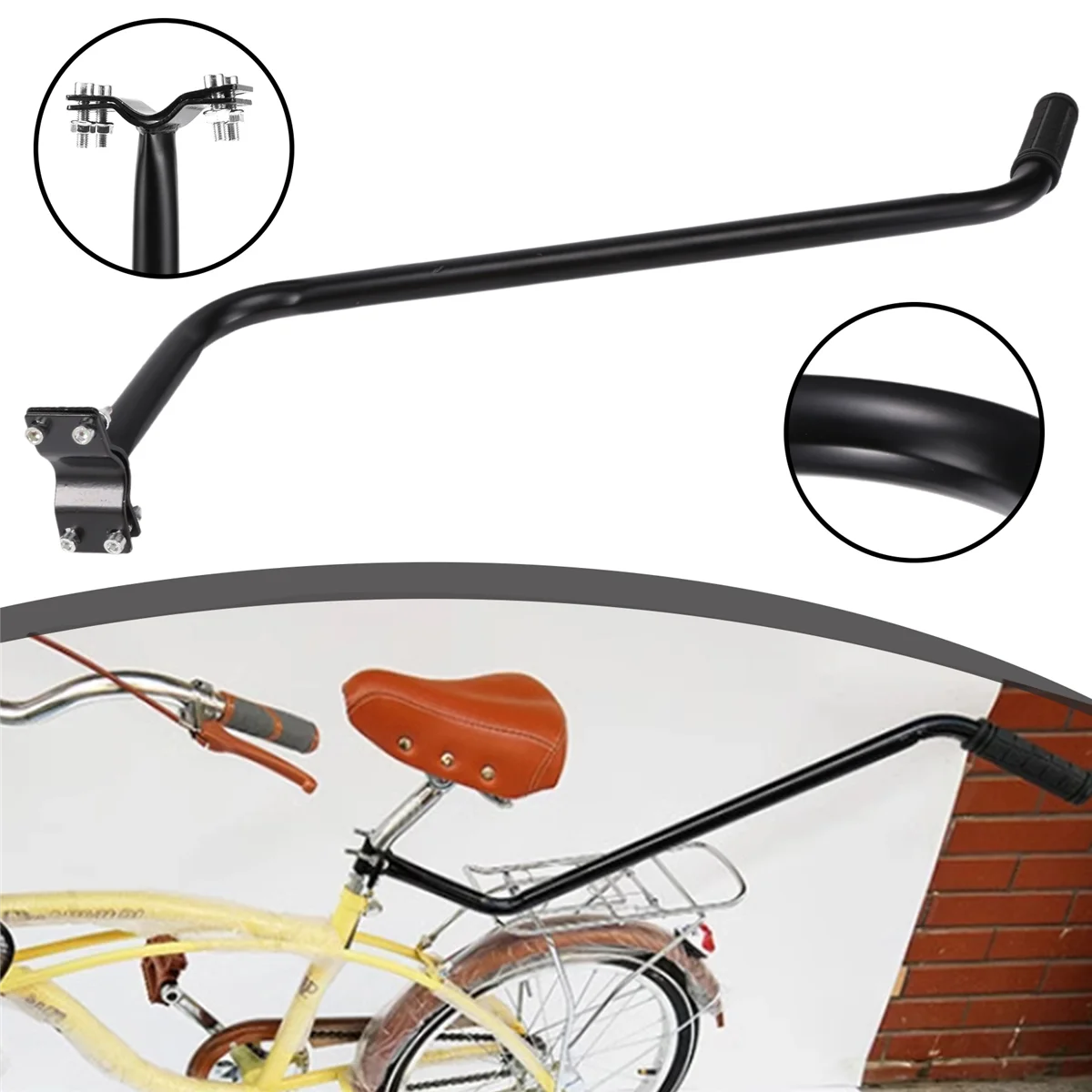 

A06R Bike Training Push Grab Balance Handle Bar Bicycle Pole Trainer for Kids Children Learn Cycling Vehicle Device Bike Tool