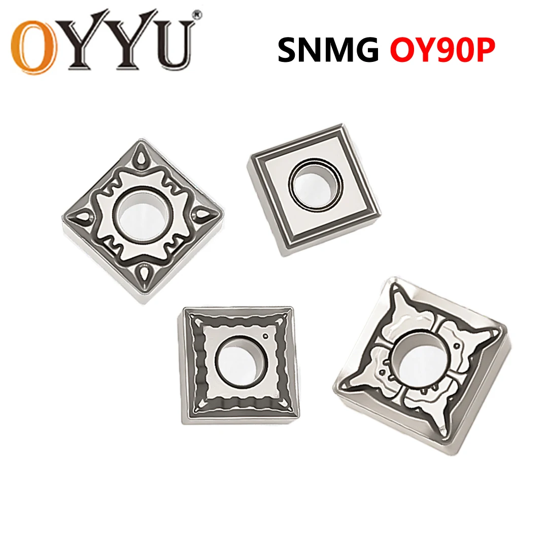 

OYYU Turning Cermet Insert Blade Lathe Parts SNMG120404 SNMG120408 HQ MS MT CNC Cutter External Turning Tool For Steel