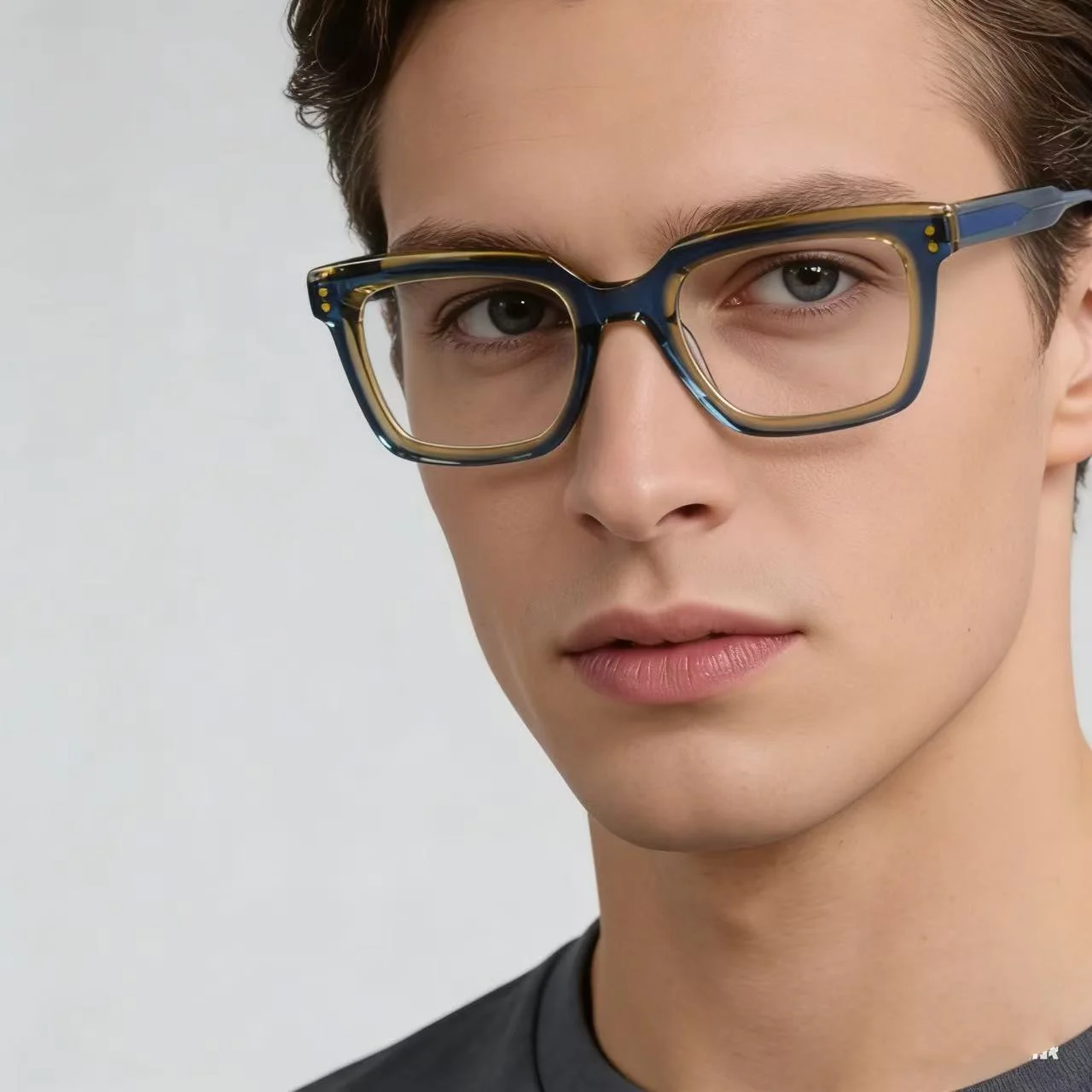 

Fashion Classic Men Myopia Glasses Frame Women Acetate Designer Retro Green Personality Aesthetic Prescription Eyeglasses