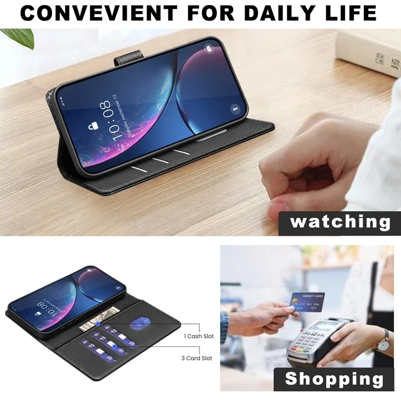 Reno14F 5G Case on For Etui OPPO Reno 14F Classic Leather Phone Case For Oppo Reno14 F 14F 5G CPH2743 RFID Blocking Wallet Cover