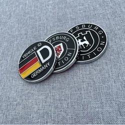 1pcs/set Wolfsburg Edition 3D Metal High-Quality Logo Car Fender Side Emblem Rear Tail Trunk Badge Sticker Decal Car Accessories