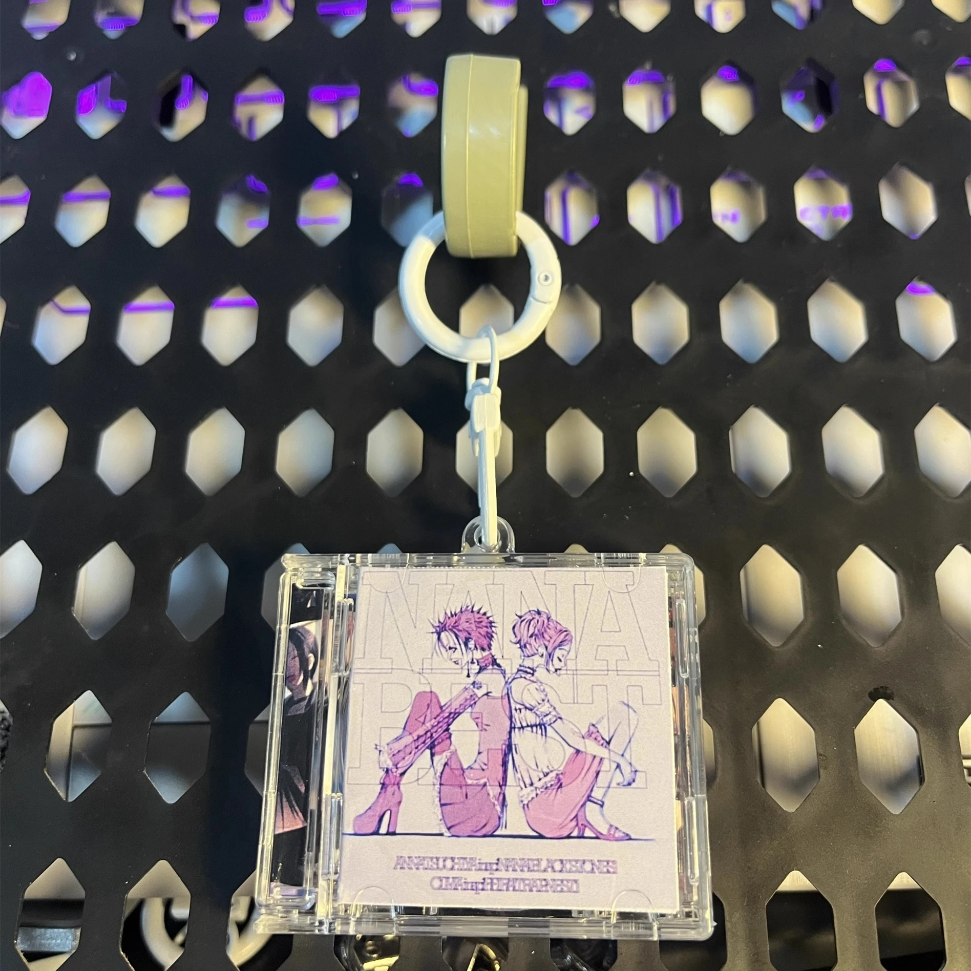 Anime NANA Anna Tsuchiya MINI Music CD NFC Keychain Play Songs Greatest Hits Album Pendant Cosplay Keyring Acrylic Necklace Gift