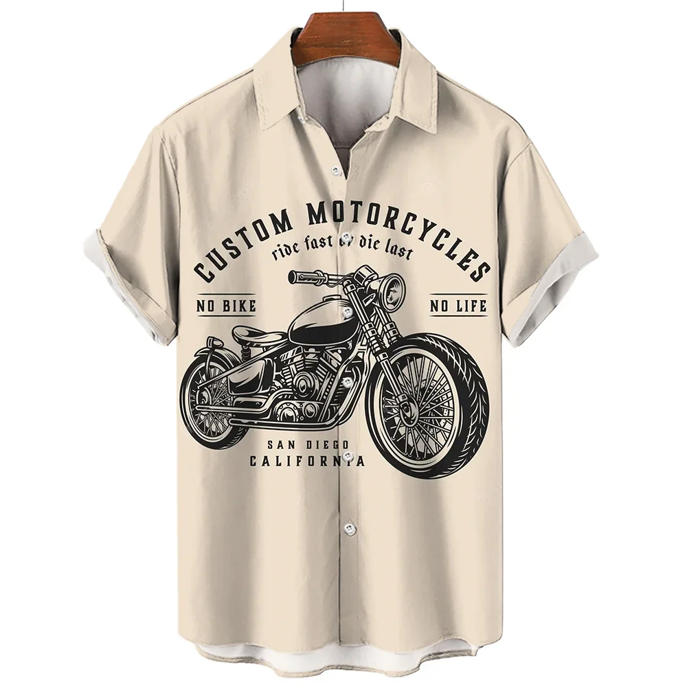 

Retro Shirt Motorcycle Graphic Short Sleeve Top Summer Men 2023 Men's T-Shirt 1971 Motorcycle 3D Printing T-Shirt Coupons And Di