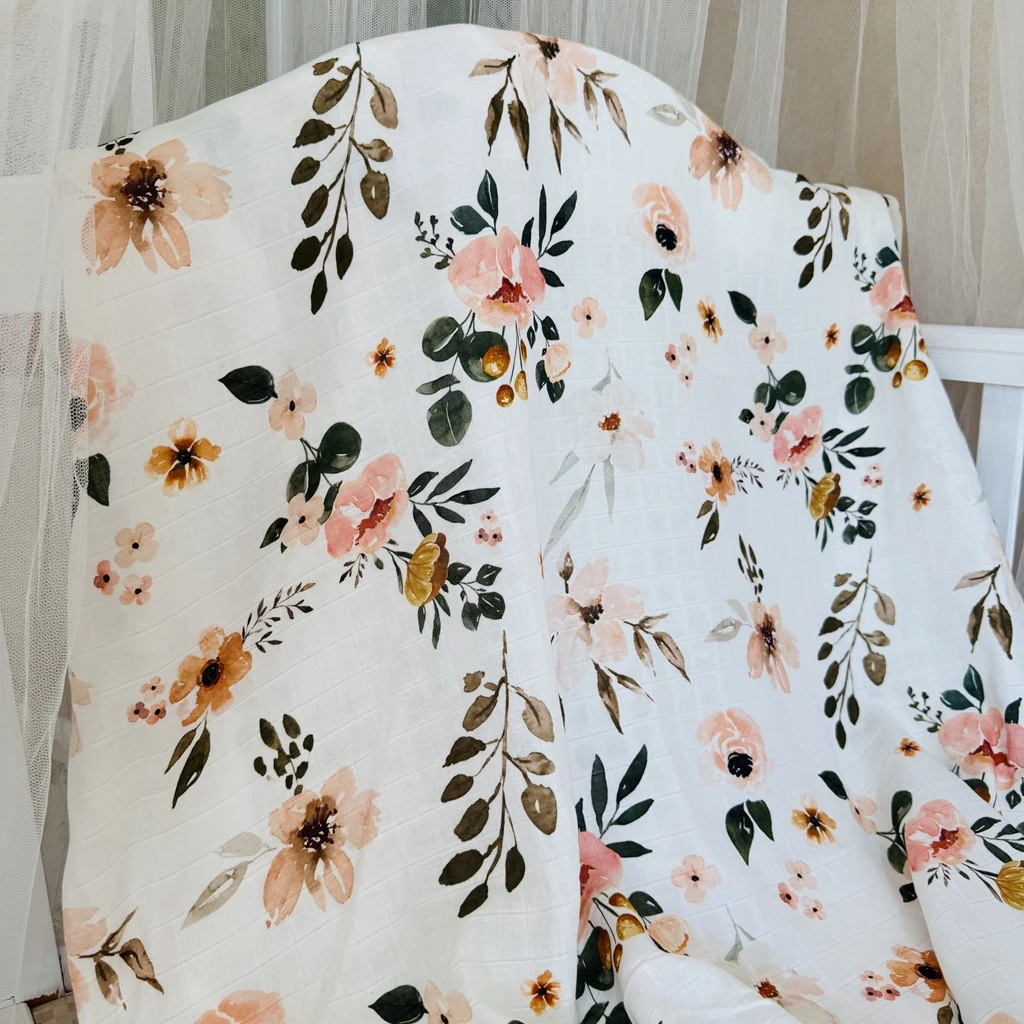 2025 جديد حار القطن العضوي أنماط شعبية قماط بطانية تخصيص تصاميم باريس قماط