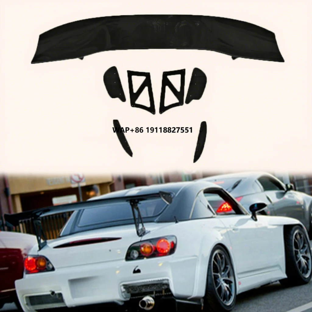 

For S2000 JS Style Carbon Fiber Rear Trunk Boot GT Wing Spoiler 29cm Stand