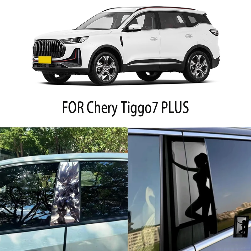 

Door Window Decoration Trims Pillar Posts Stickers Auto Styling For Chery Tiggo7 PLUS Car accessories