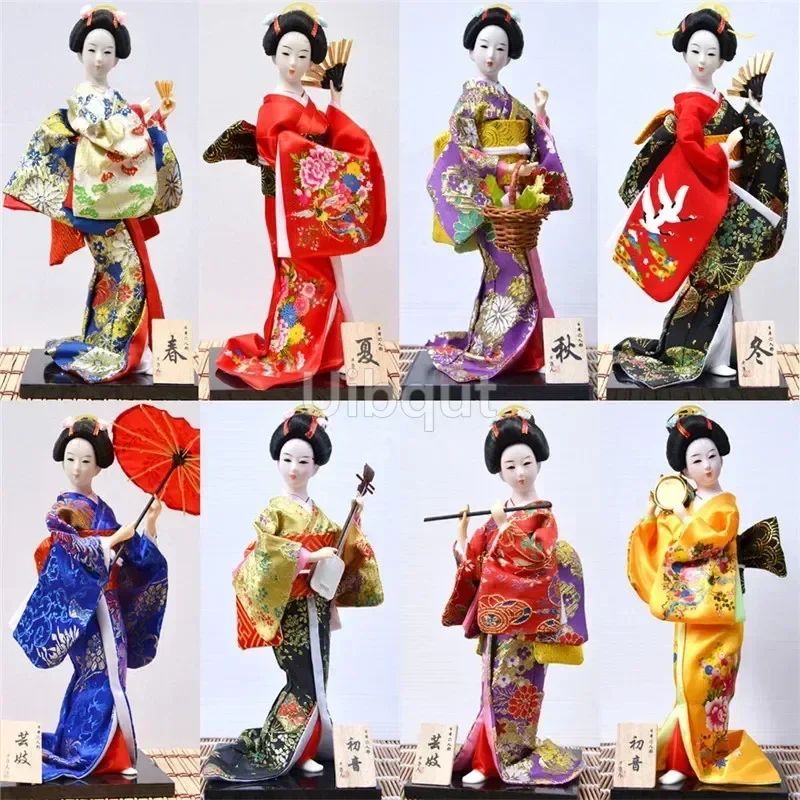 Geisha japanische Kimono-Puppe, Marionette, Meeresfrüchte, Sushi-Shop, Restaurant, Dekorationswerkzeug, süßes Spielzeug, Verzierung, Ornamente, Geschenk, Basteln, 1–28