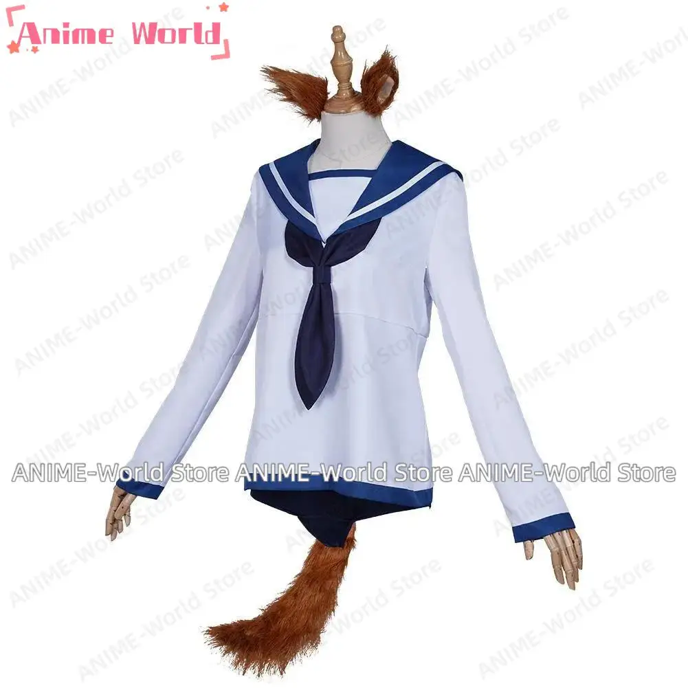 《Custom Size》Strike Witches Miyafuji Yoshika Sailor Suit Dress Swimwear Outfits Halloween Carnival Suit Cosplay Costume